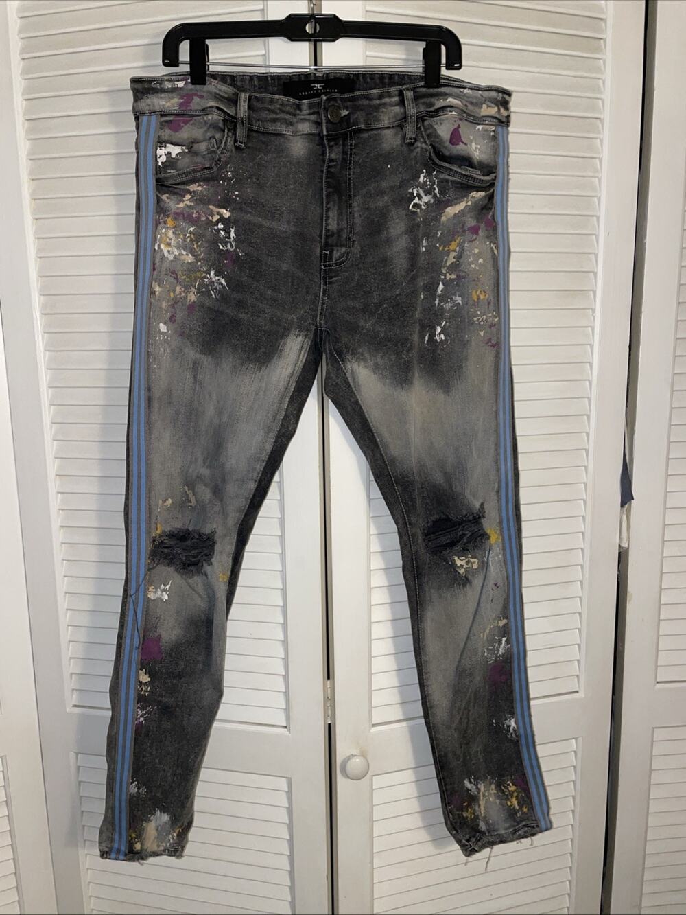 Men’s Legacy Edition Jeans 36/32 Sean Jean Paint Splatter Streetwear